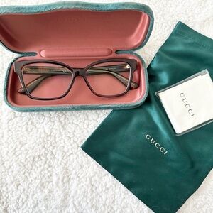 Gucci Women's Elegant Brown Glasses